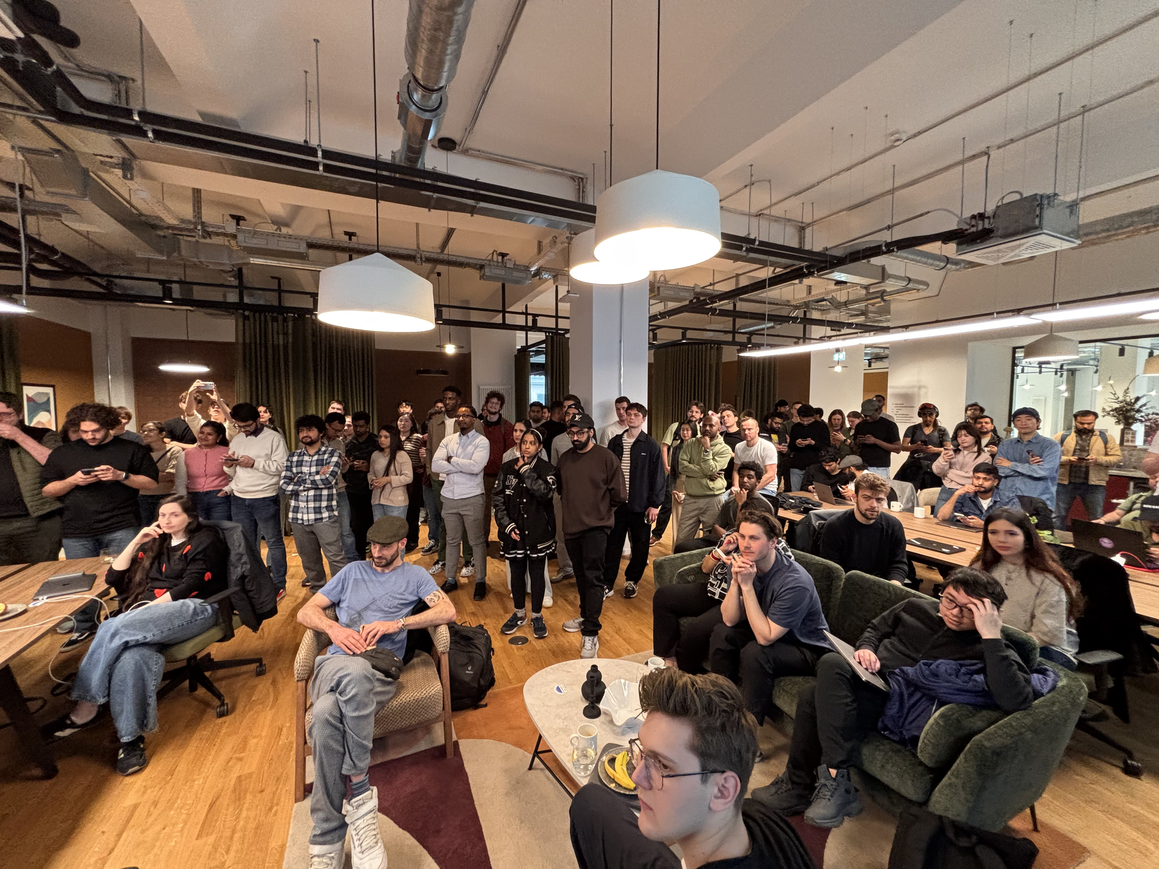 Event space and atmosphere at the Berlin AI hackathon